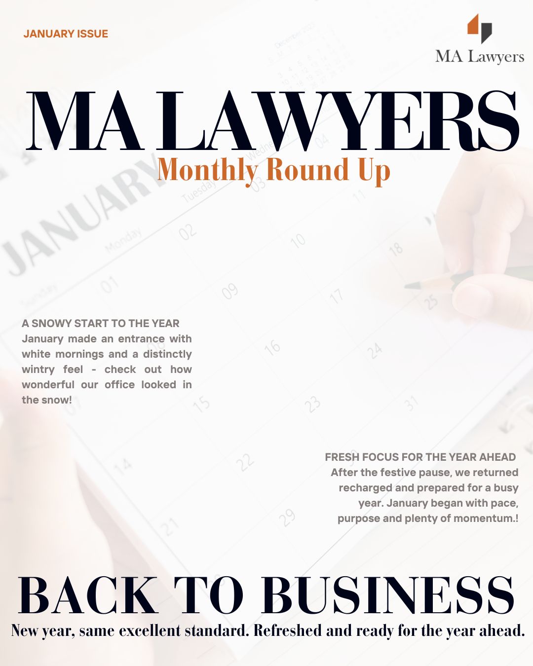 January Monthly Round Up