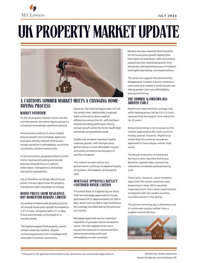 UK Property Market Update – July 2026