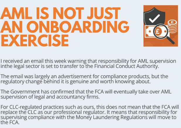 AML is not just an onboarding exercise.